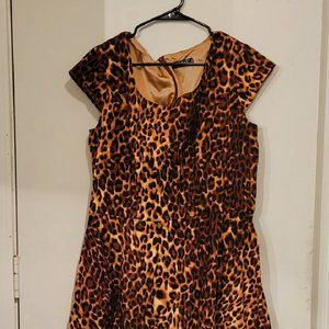 Leopard Print Pinup Dress